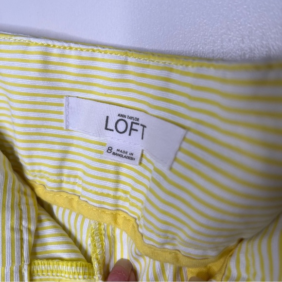 LOFT Yellow High Waist Tailored Shorts - Picture 5 of 6